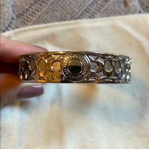 Silver Coach bangle